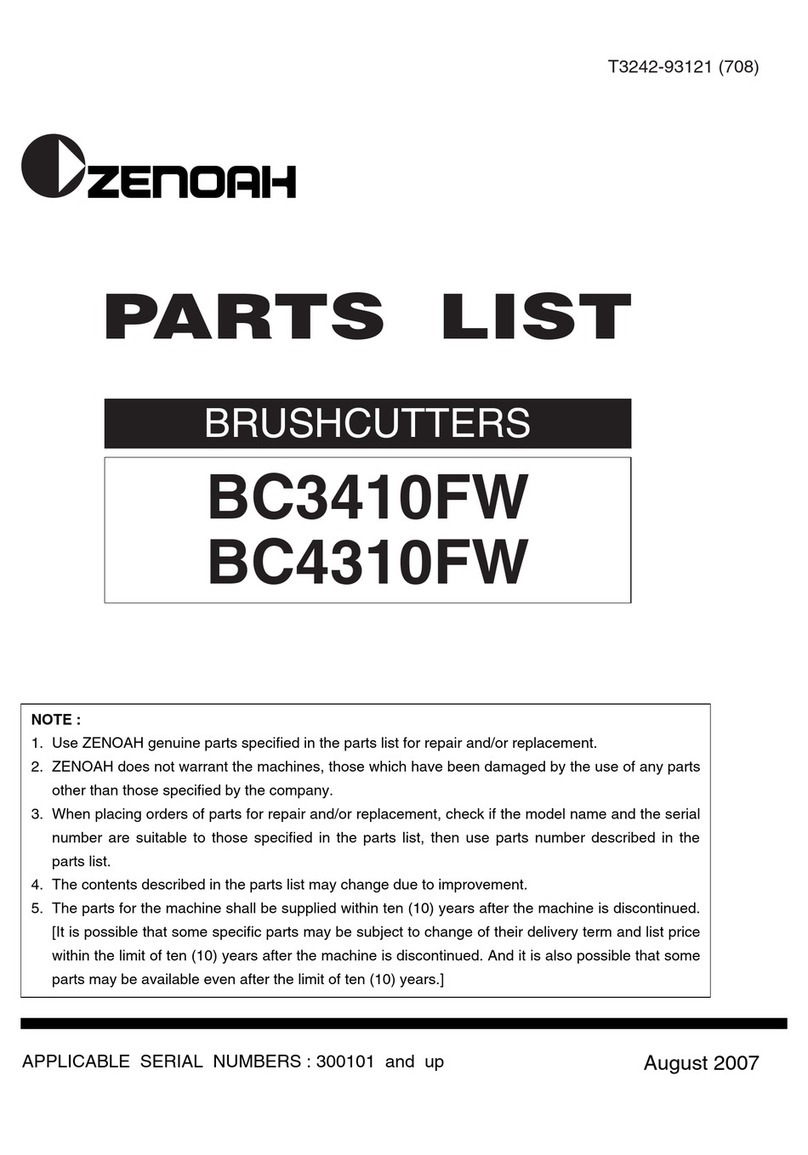 Zenoah BC3410FW User manual