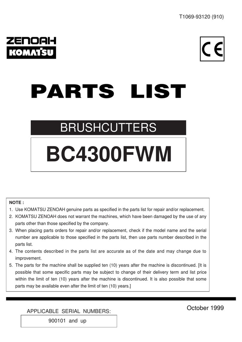 Zenoah BC4300FWM parts list