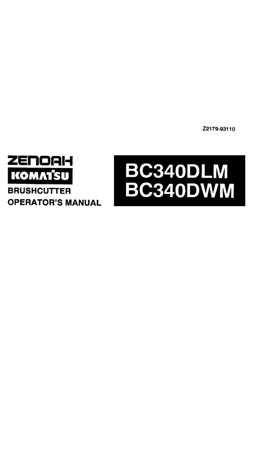 Zenoah BC340DLM Operator's manual