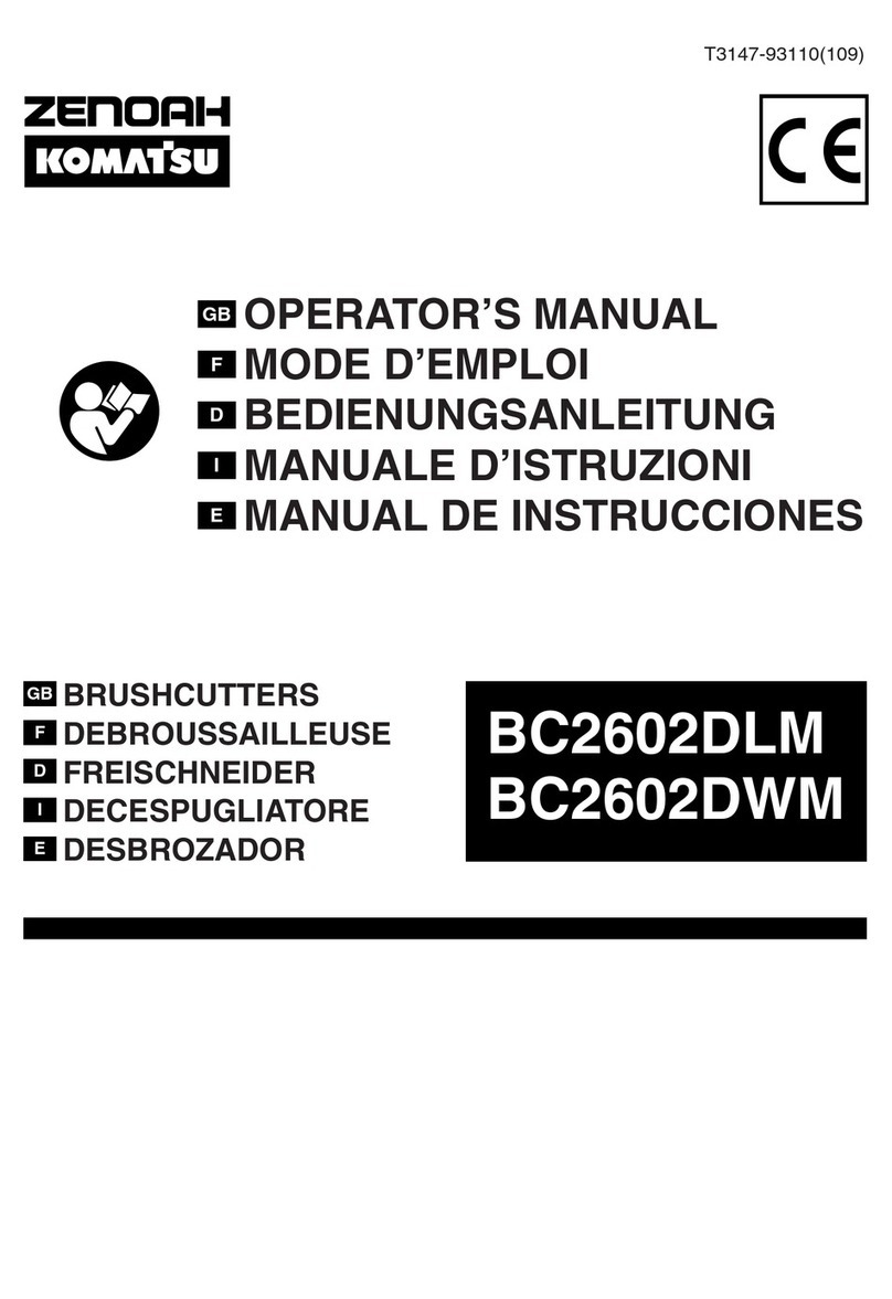Zenoah BC2602DLM Operator's manual