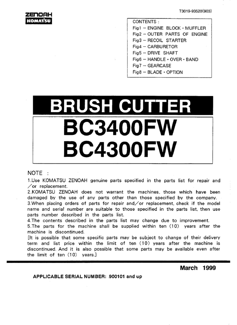 Zenoah BC3400FW User manual