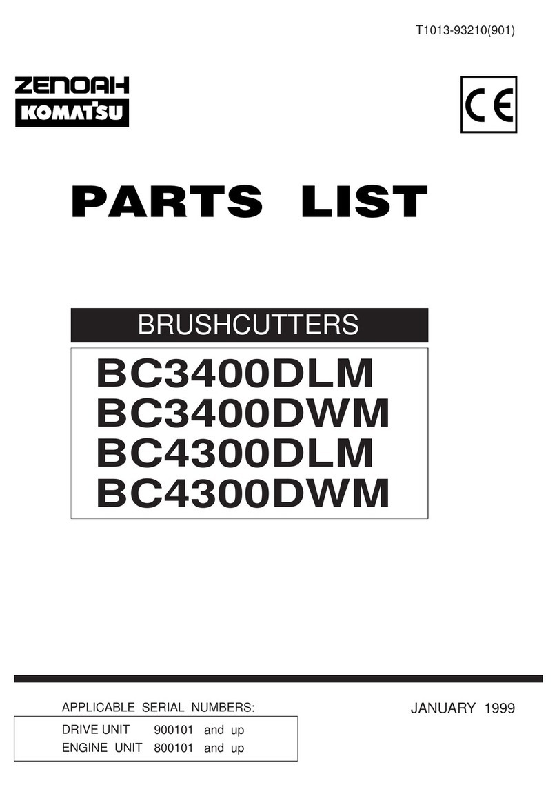 Zenoah BC3400DWM parts list