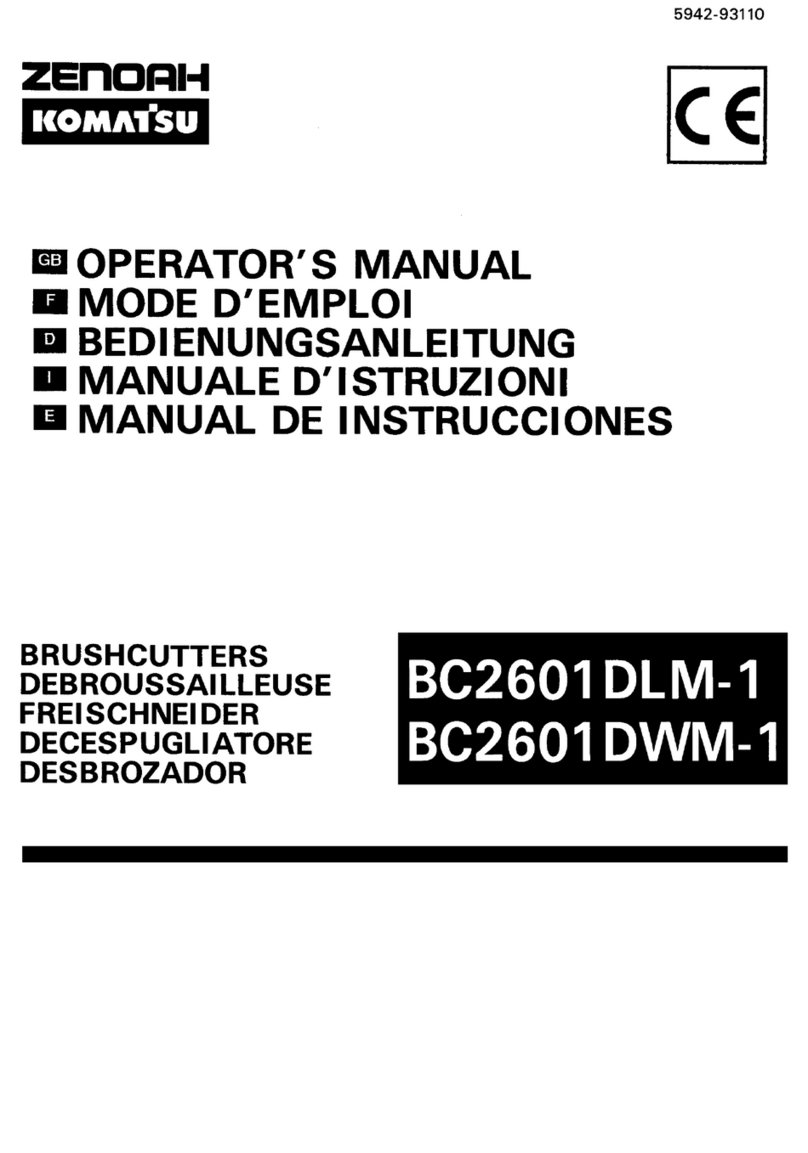 Zenoah BC2601DLM-1 Operator's manual