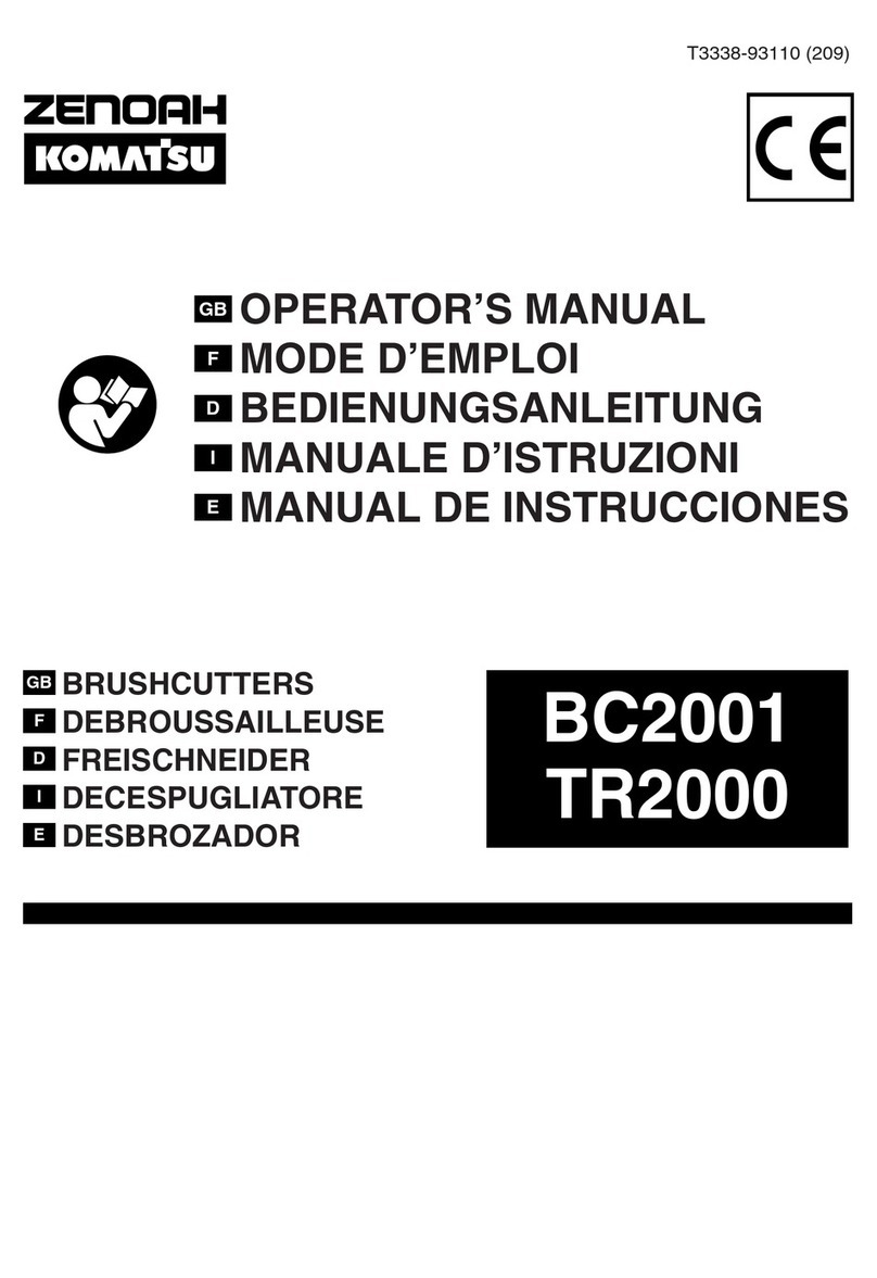 Zenoah BC2001 Operator's manual