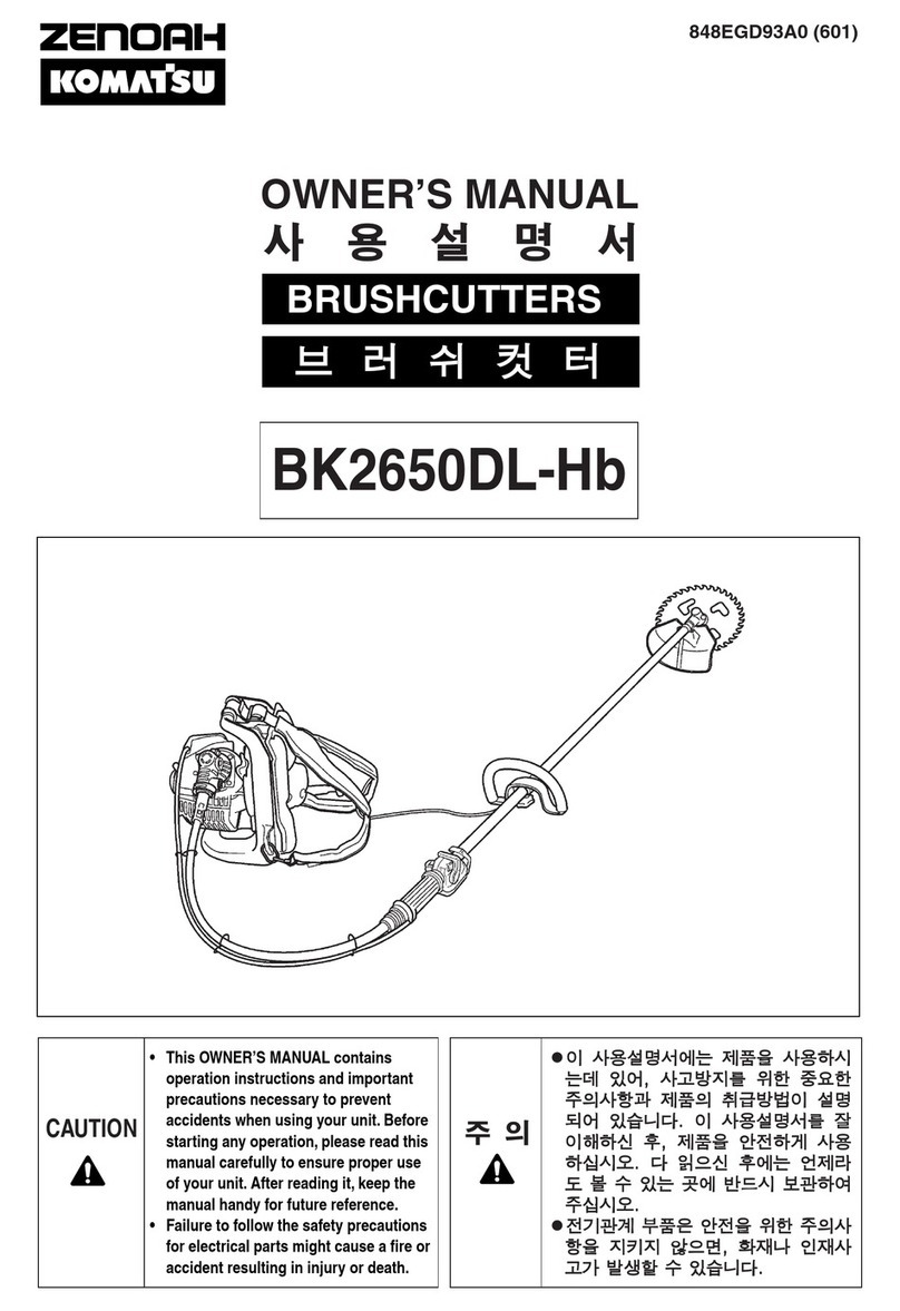 Zenoah BK2650DL-Hb User manual