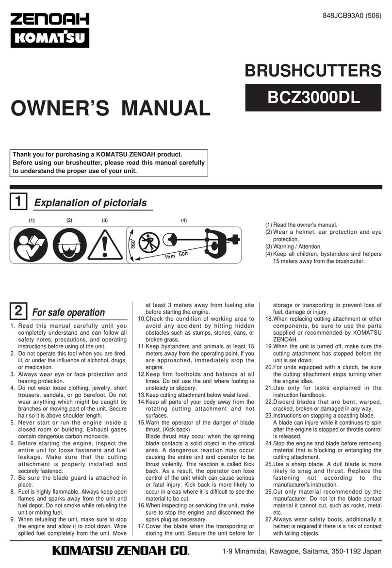 Zenoah BCZ3000DL owner's manual