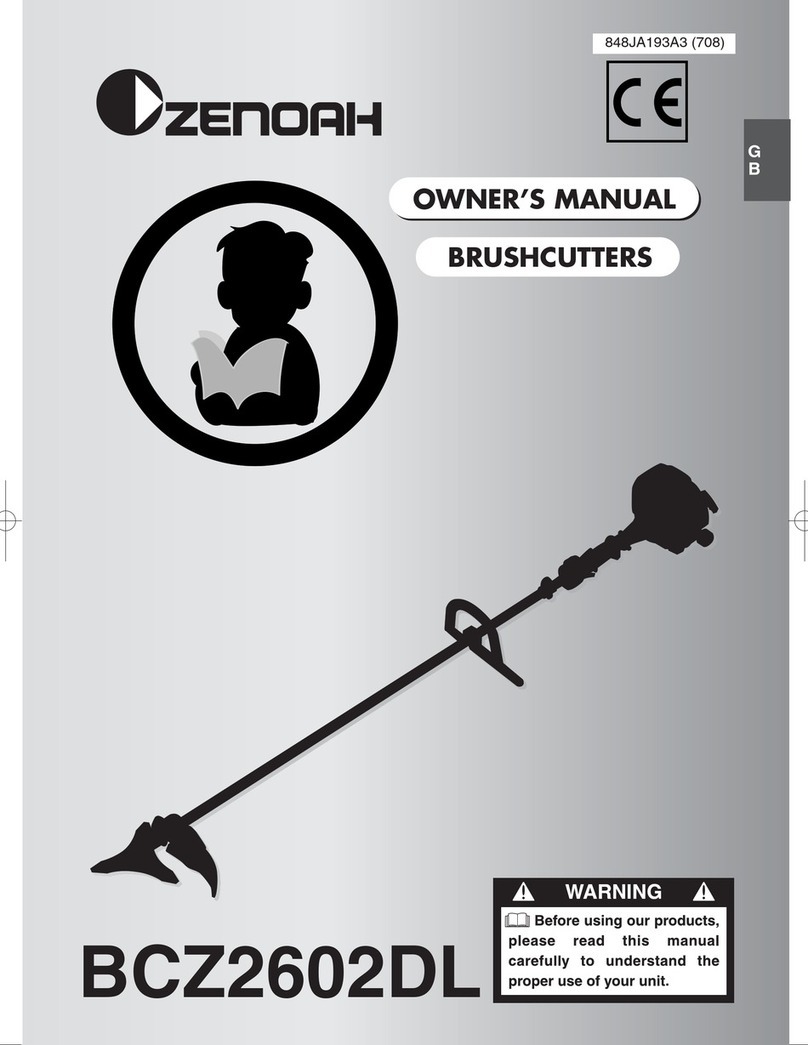 Zenoah BCZ2602DL owner's manual