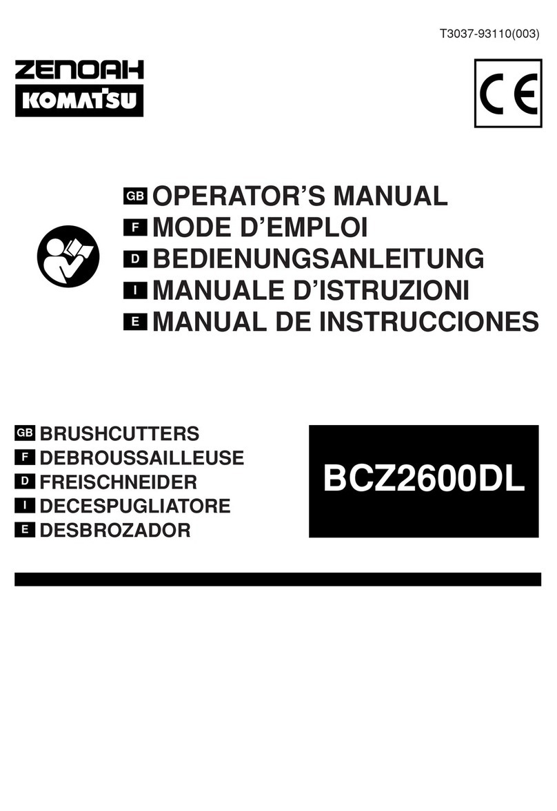 Zenoah BCZ2600DL Operator's manual