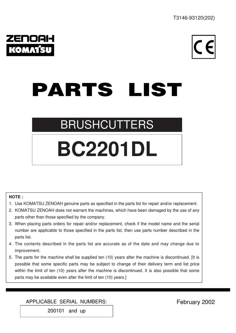Zenoah BC2201DL parts list