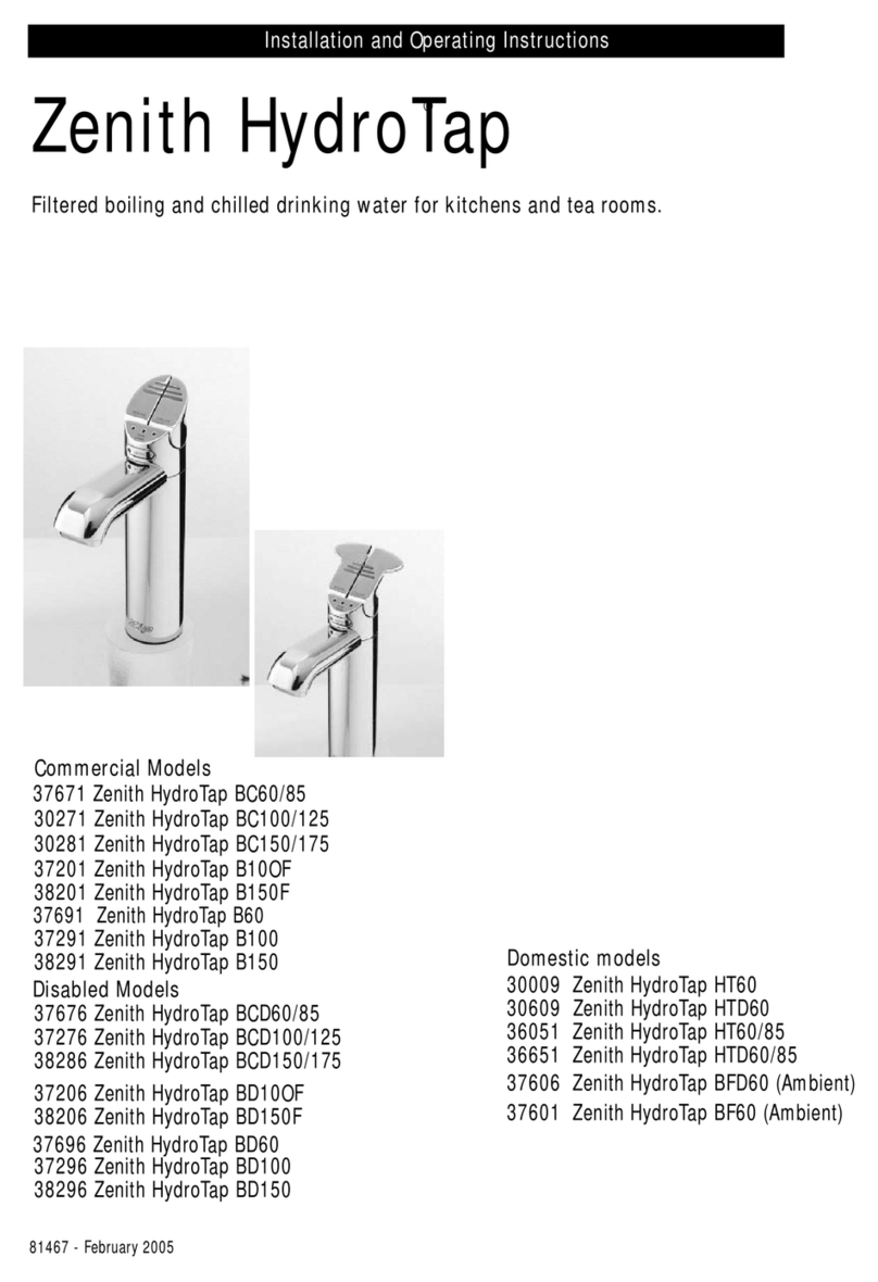 Zenith HYDROTAP 30009 User manual