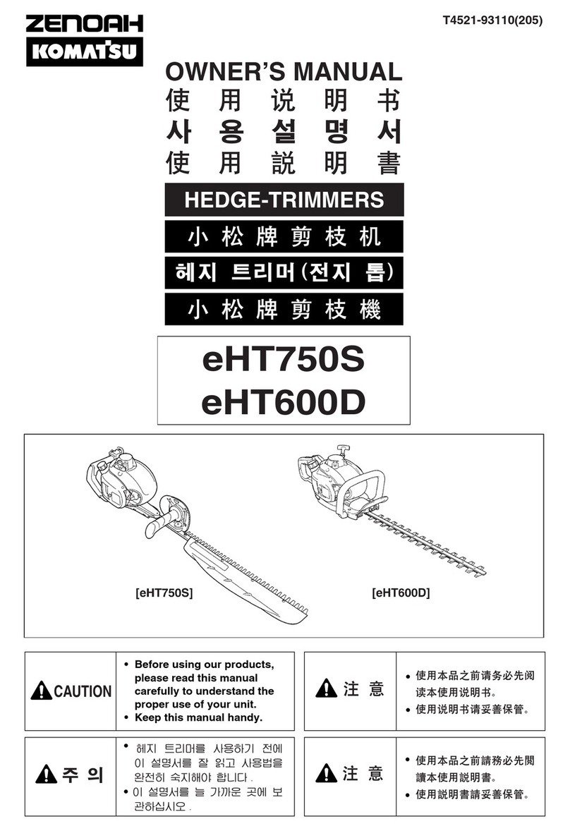 Zenoah eHT600D owner's manual