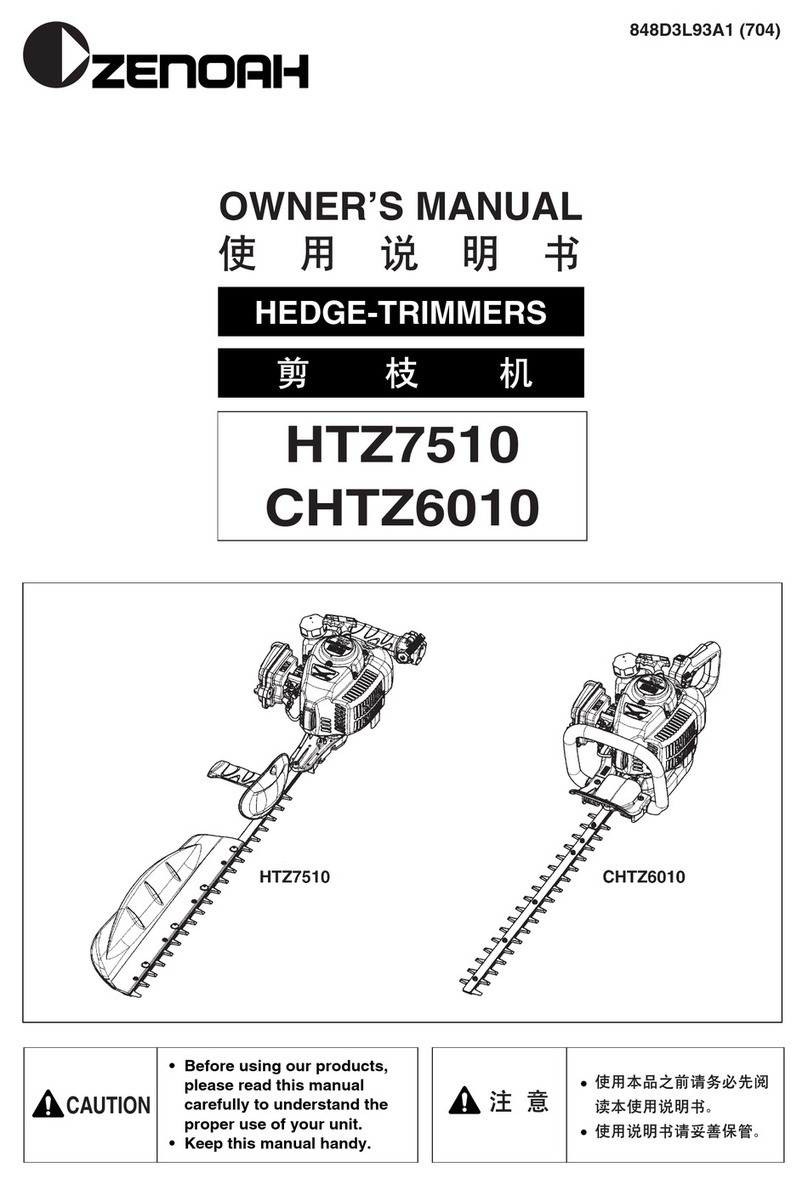 Zenoah CHTZ6010 User manual