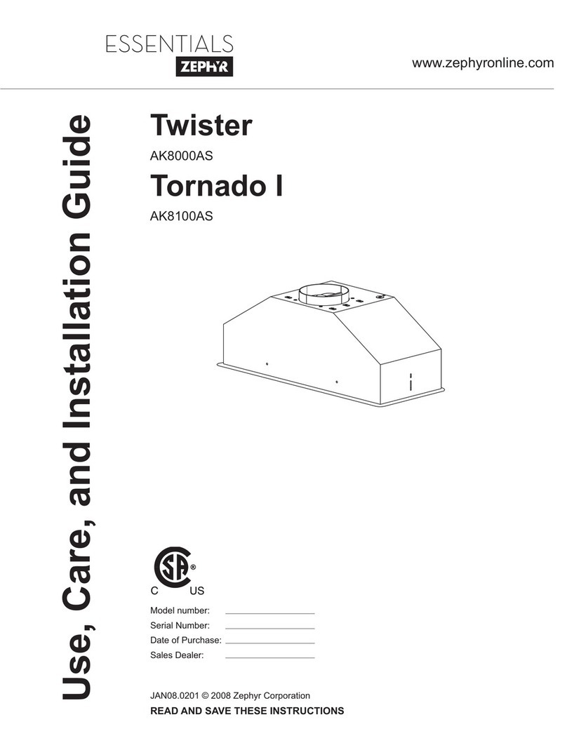 Zephyr Twister AK8000AS Installation guide Zephyr Twister AK8000AS Installation guide