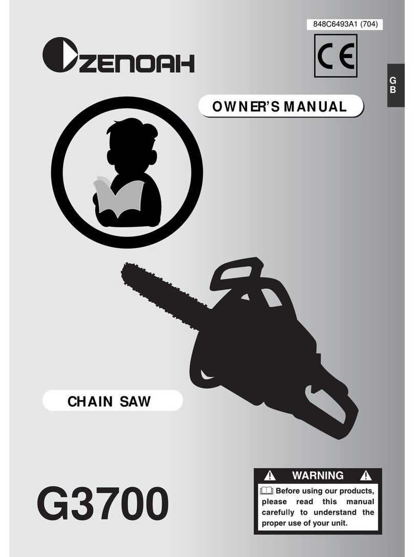 Zenoah G3700 User manual Zenoah G3700 User manual