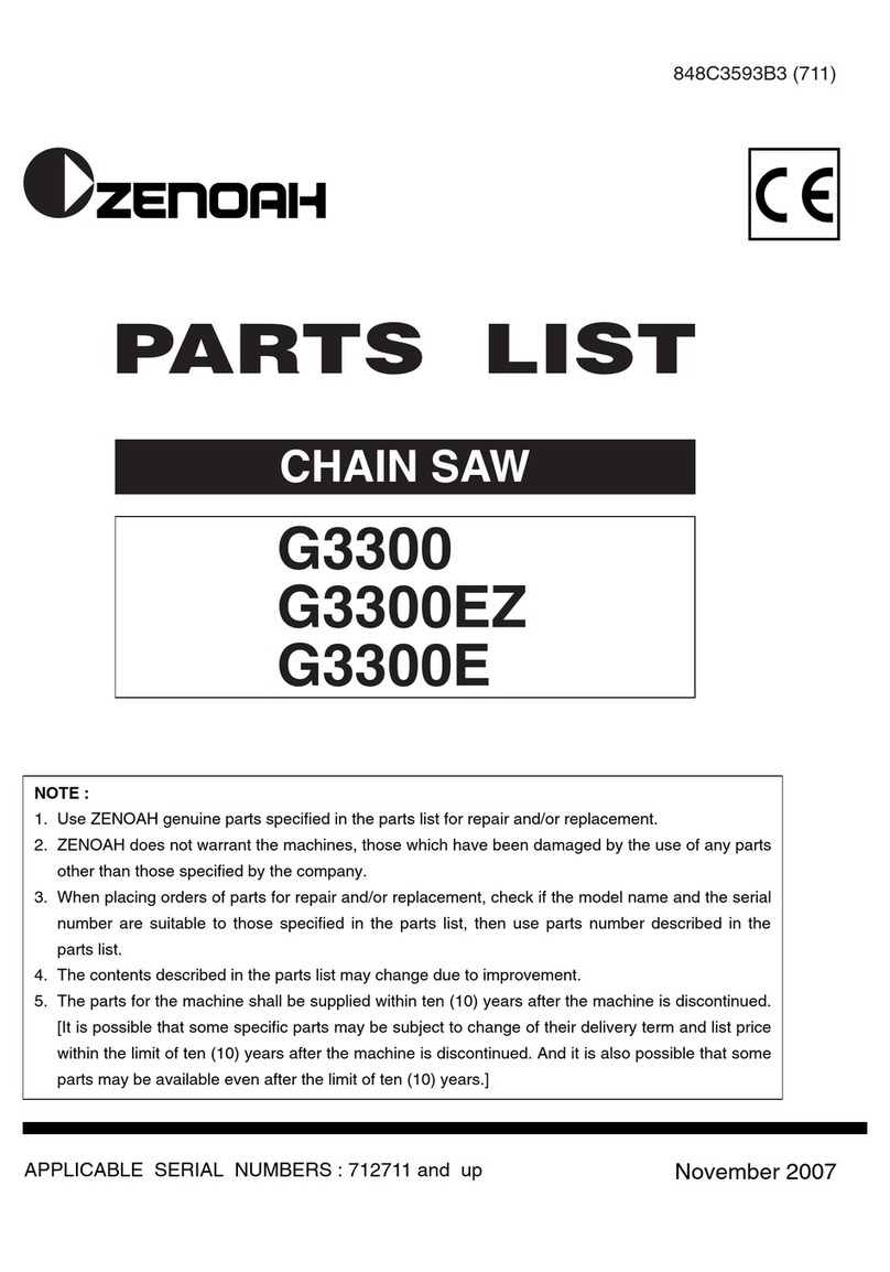 Zenoah 3300E User manual Zenoah 3300E User manual
