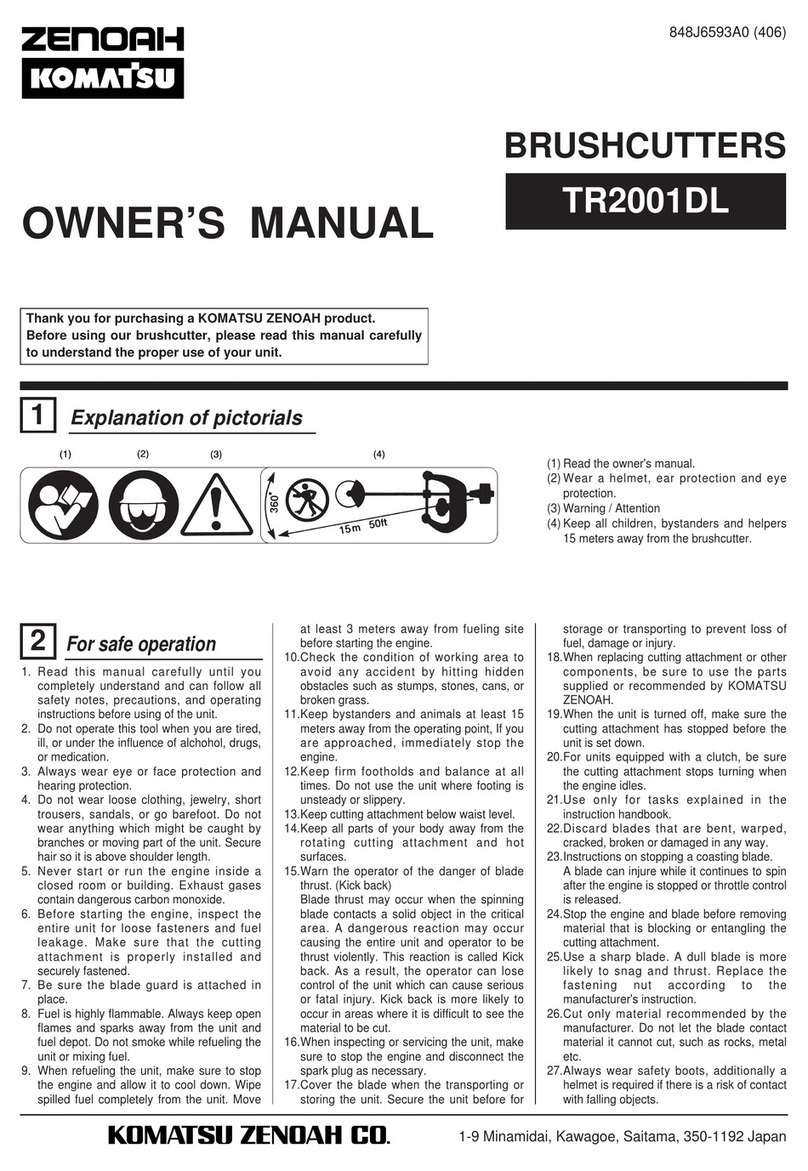 Zenoah TR2001DL User manual