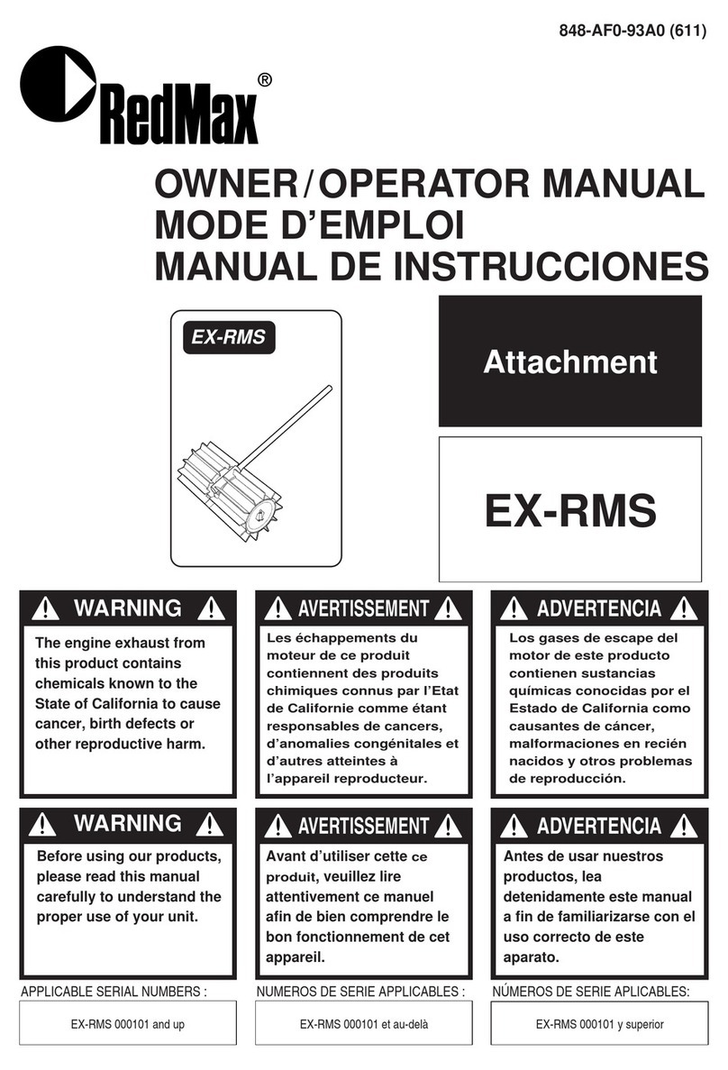 RedMax RedMax Sweeper EX-RMS User manual