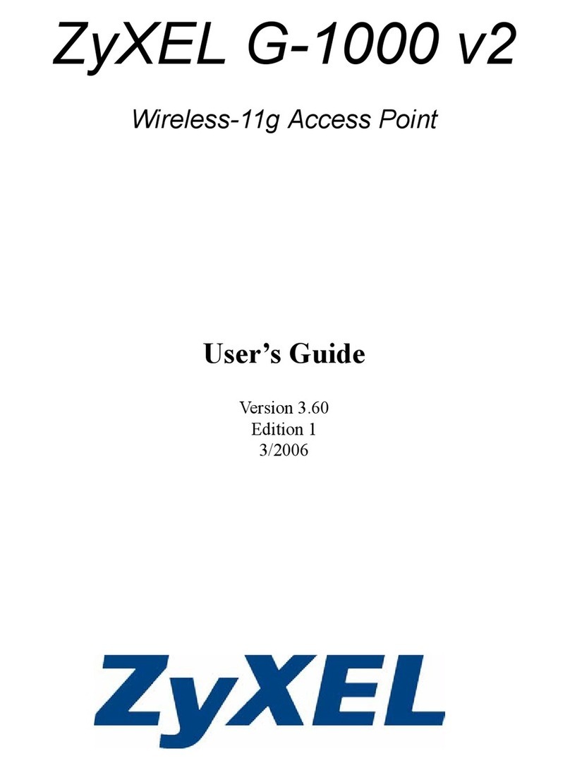 ZyXEL Communications Wireless-11g Access Point ZyXEL G-1000 v2 User manual ZyXEL Communications Wireless-11g Access Point ZyXEL G-1000 v2 User manual