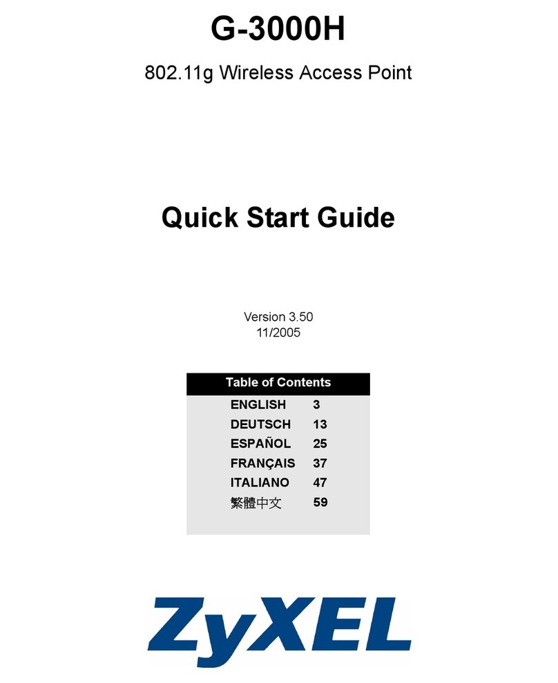 ZyXEL Communications QUICK START GUIDE G-3000H User manual