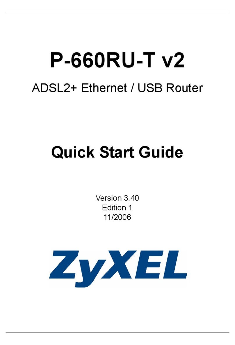 ZyXEL Communications P-660RU-T V2 Series User manual