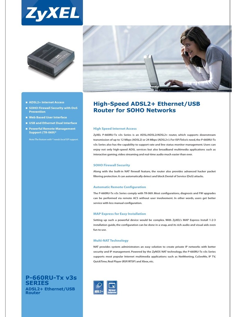 ZyXEL Communications P-660RU-T1 v3s User manual