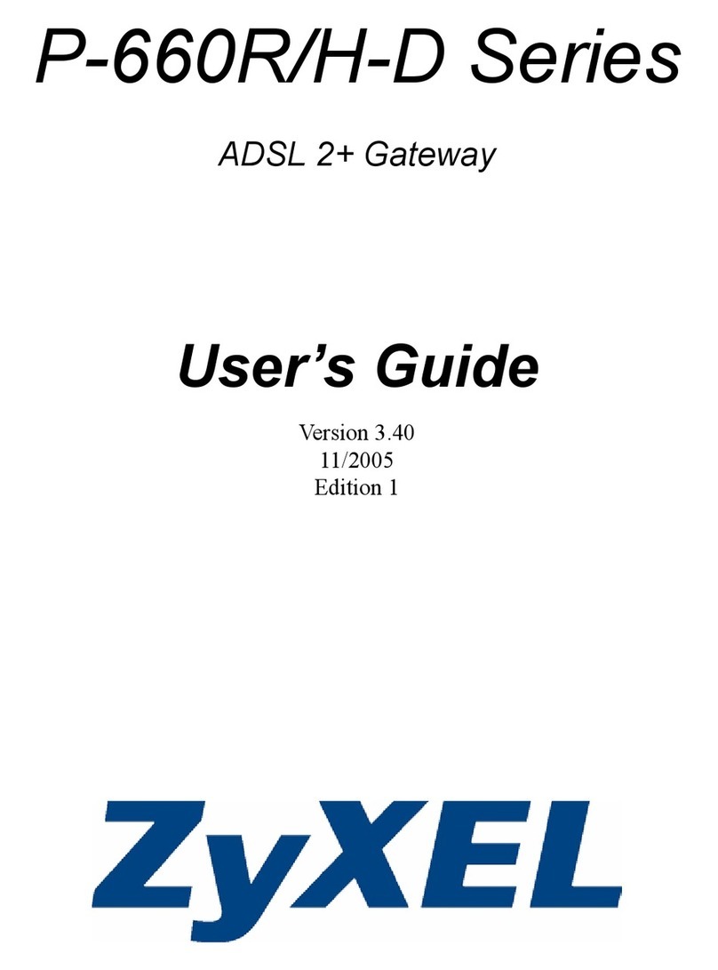 ZyXEL Communications P-660H-D Series user guide