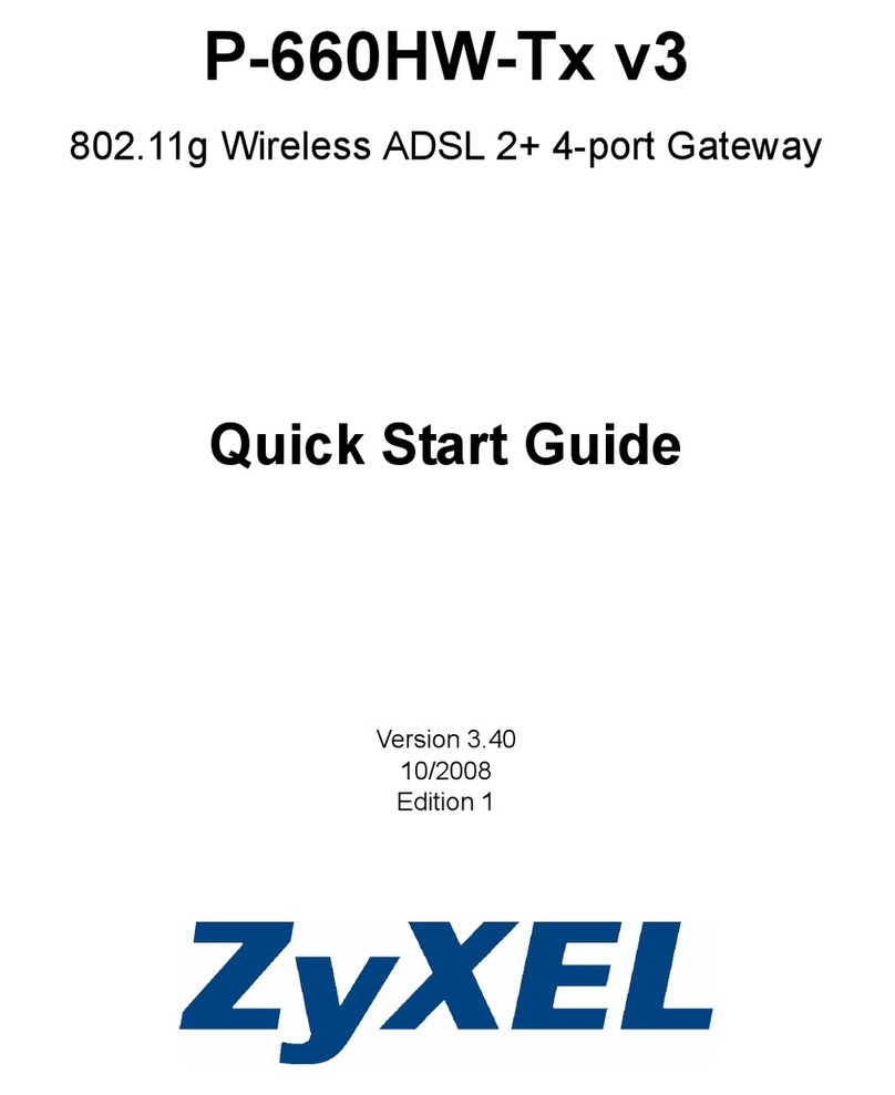 ZyXEL Communications P-660HW-Tx v3 Series quick start guide