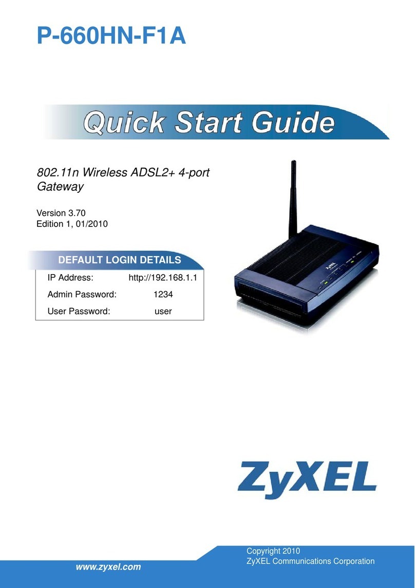 ZyXEL Communications P-660HN-F1A User manual ZyXEL Communications P-660HN-F1A User manual
