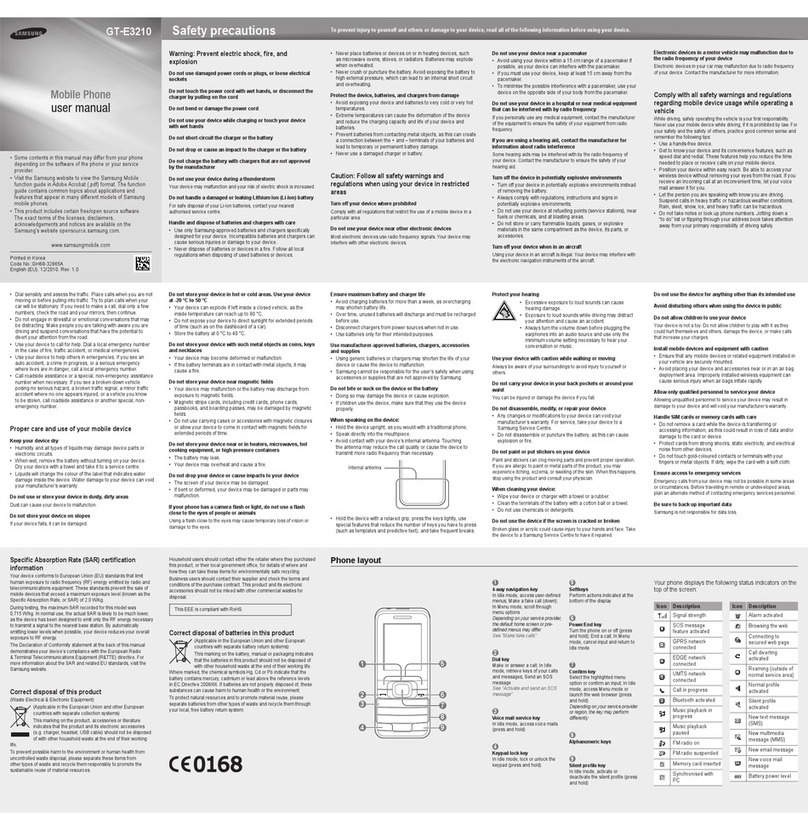 Samsung GT-E3210 User manual