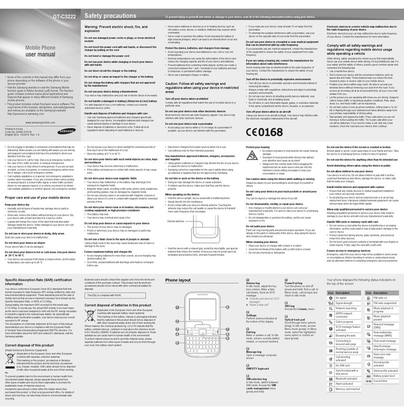 Samsung GT-C3222 User manual