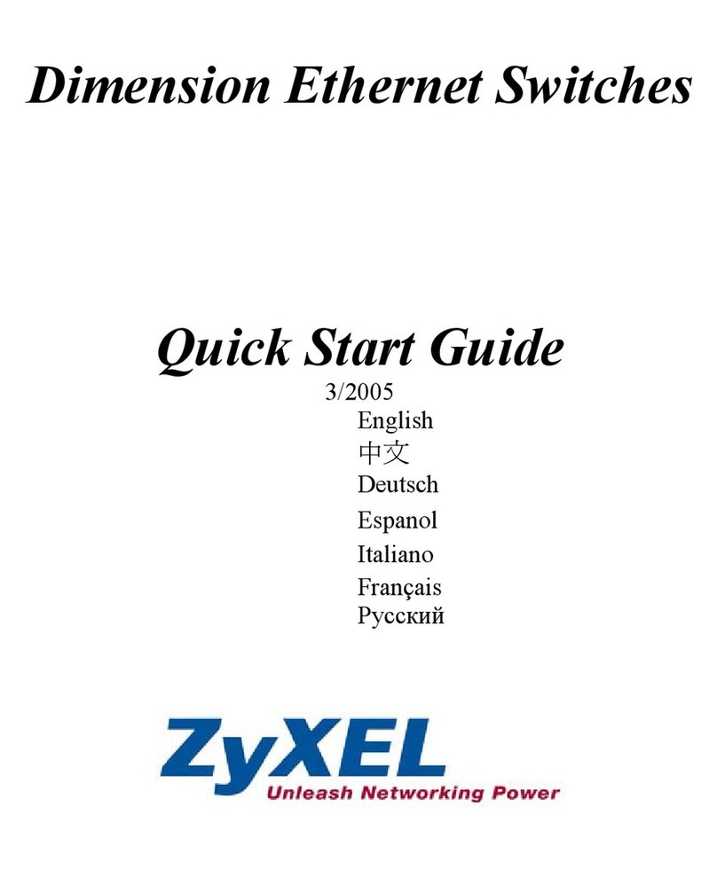 ZyXEL Communications Dimension Ethernet Switches quick start guide ZyXEL Communications Dimension Ethernet Switches quick start guide