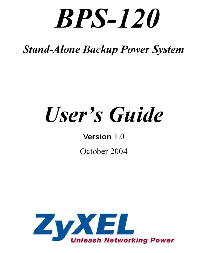 ZyXEL Communications BPS-120 User manual