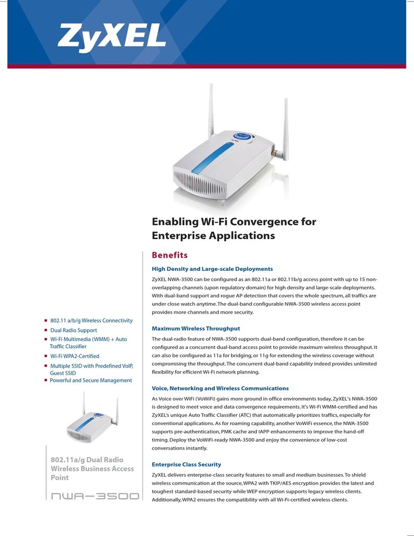ZyXEL Communications NWA-3500 User manual