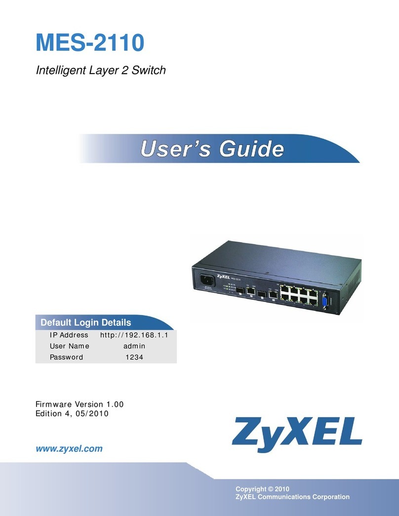 ZyXEL Communications MES-2110 user manual