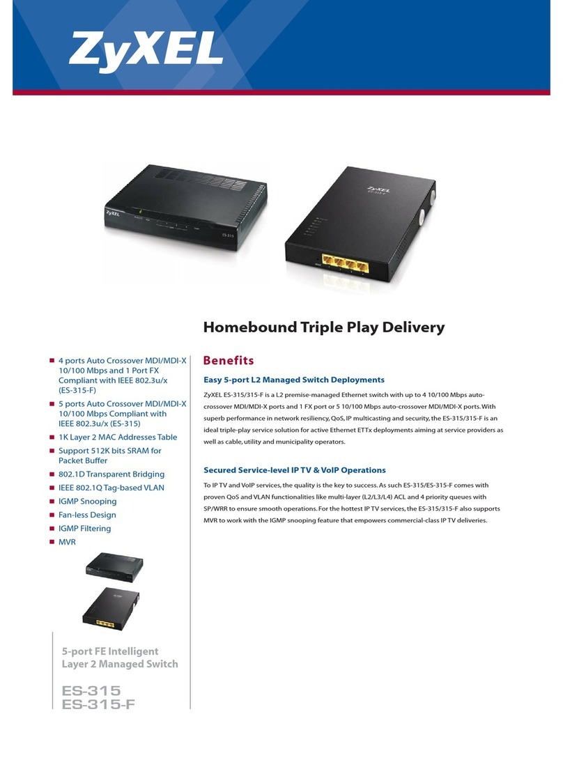 ZyXEL Communications ES-315 User manual