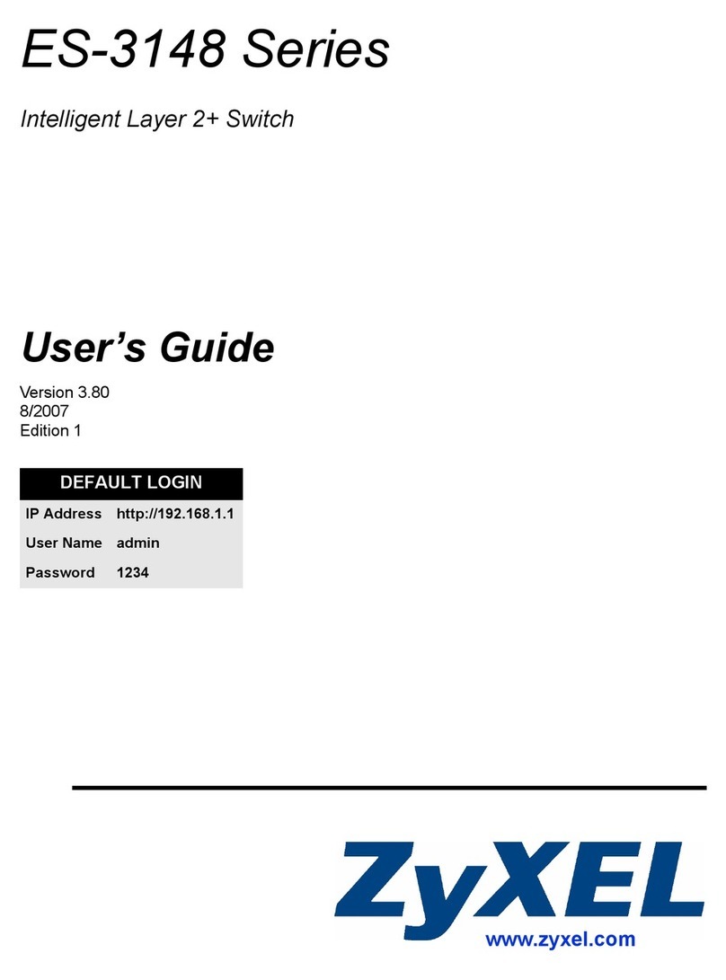 ZyXEL Communications Dimension ES-3148 user guide