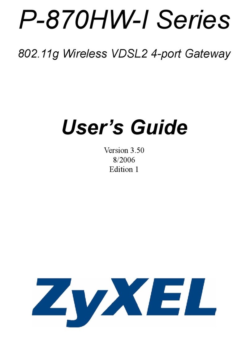 ZyXEL Communications P-870HW-I Series User manual ZyXEL Communications P-870HW-I Series User manual