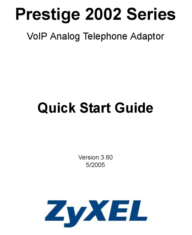 ZyXEL Communications Prestige 2002 Series quick start guide
