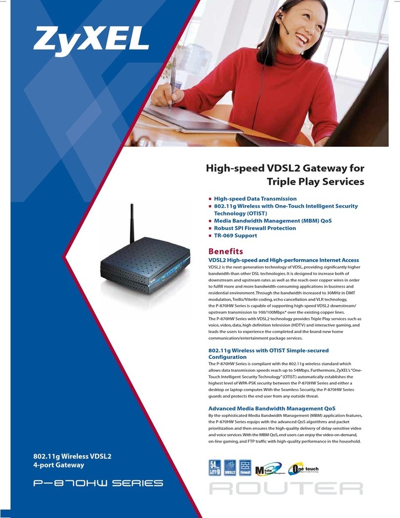 ZyXEL Communications p-870hw series User manual ZyXEL Communications p-870hw series User manual