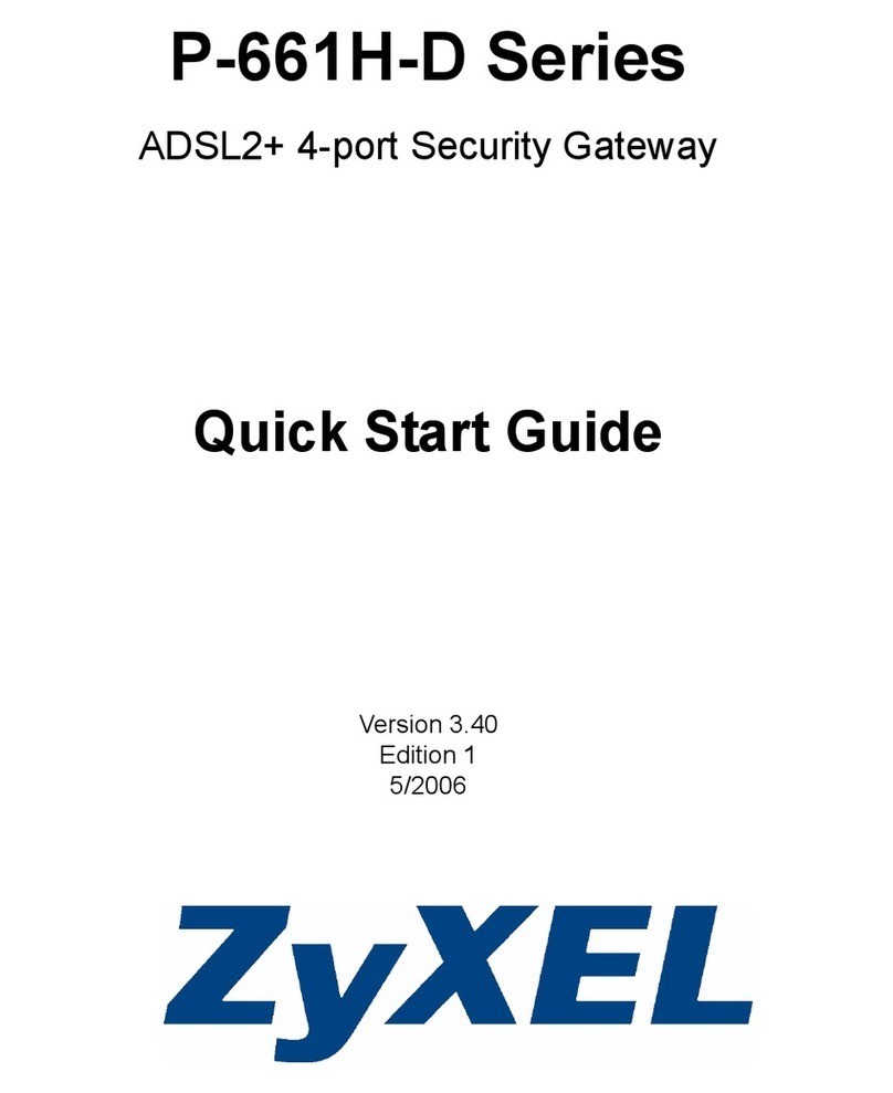 ZyXEL Communications P-661H-D Series quick start guide