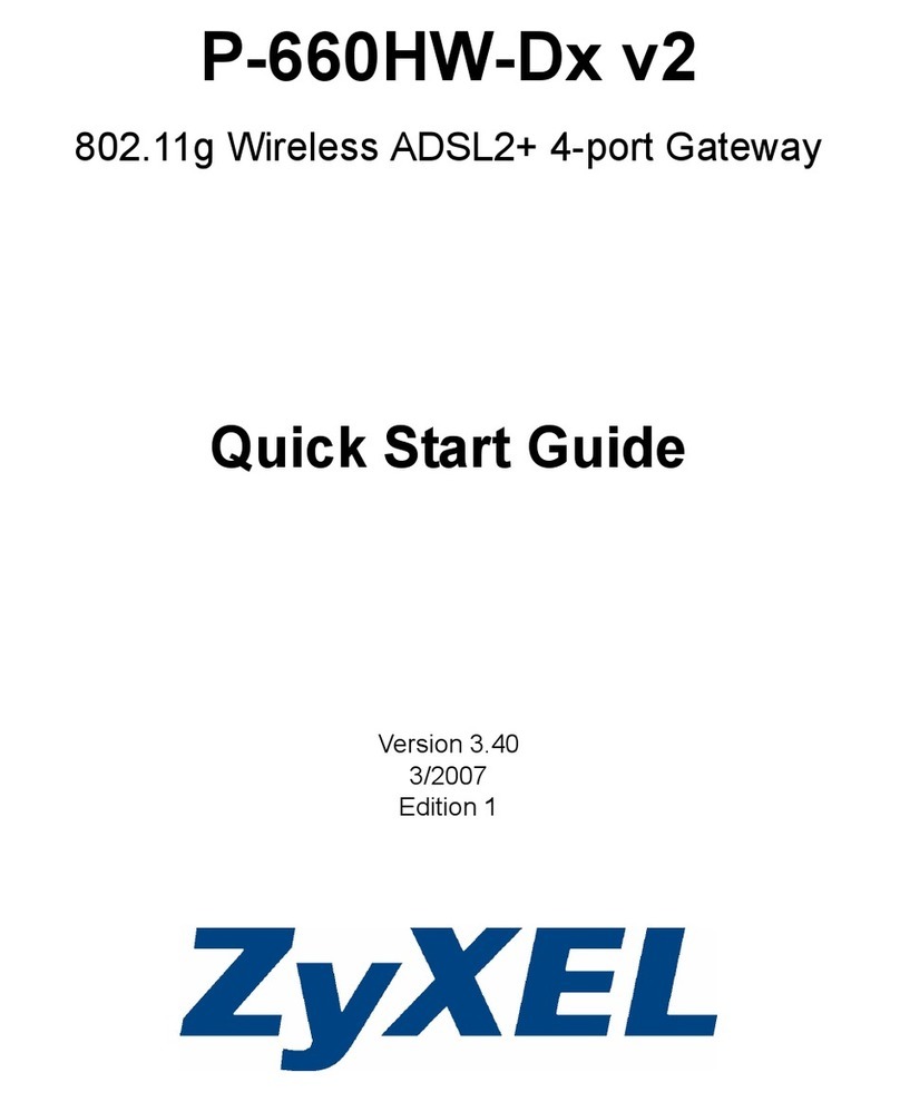 ZyXEL Communications P-660HW-DX V2 -  V3.40 quick start guide