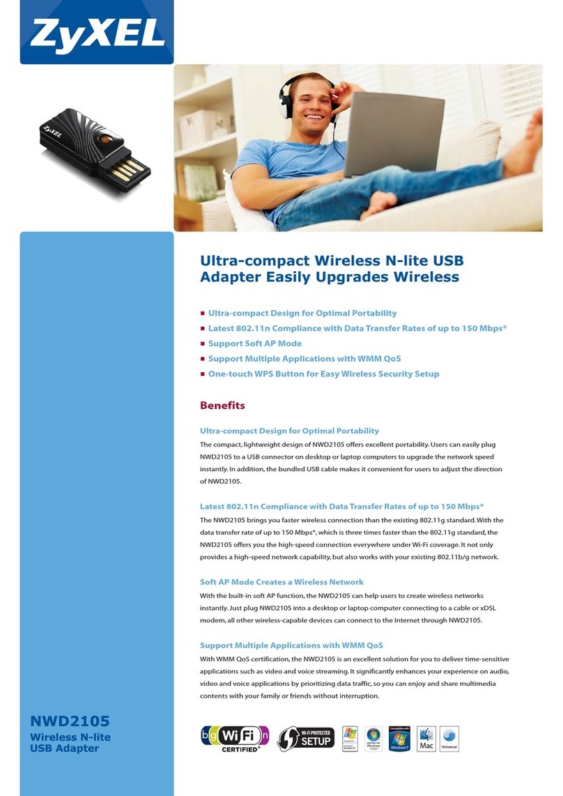 ZyXEL Communications ZyXEL NWD2105 Brochure & specs