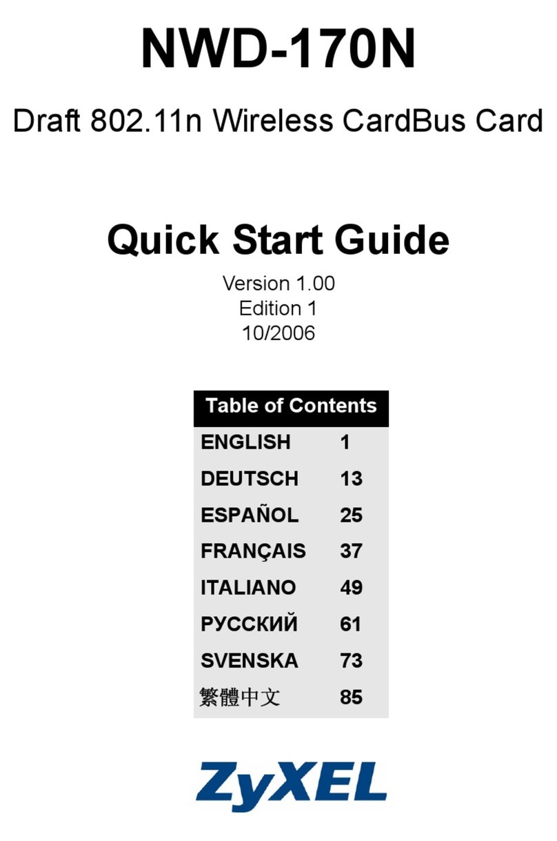 ZyXEL Communications NWD-170N quick start guide