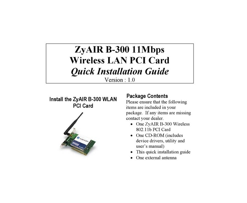 ZyXEL Communications ZyAIR B-300 Quick installation guide ZyXEL Communications ZyAIR B-300 Quick installation guide