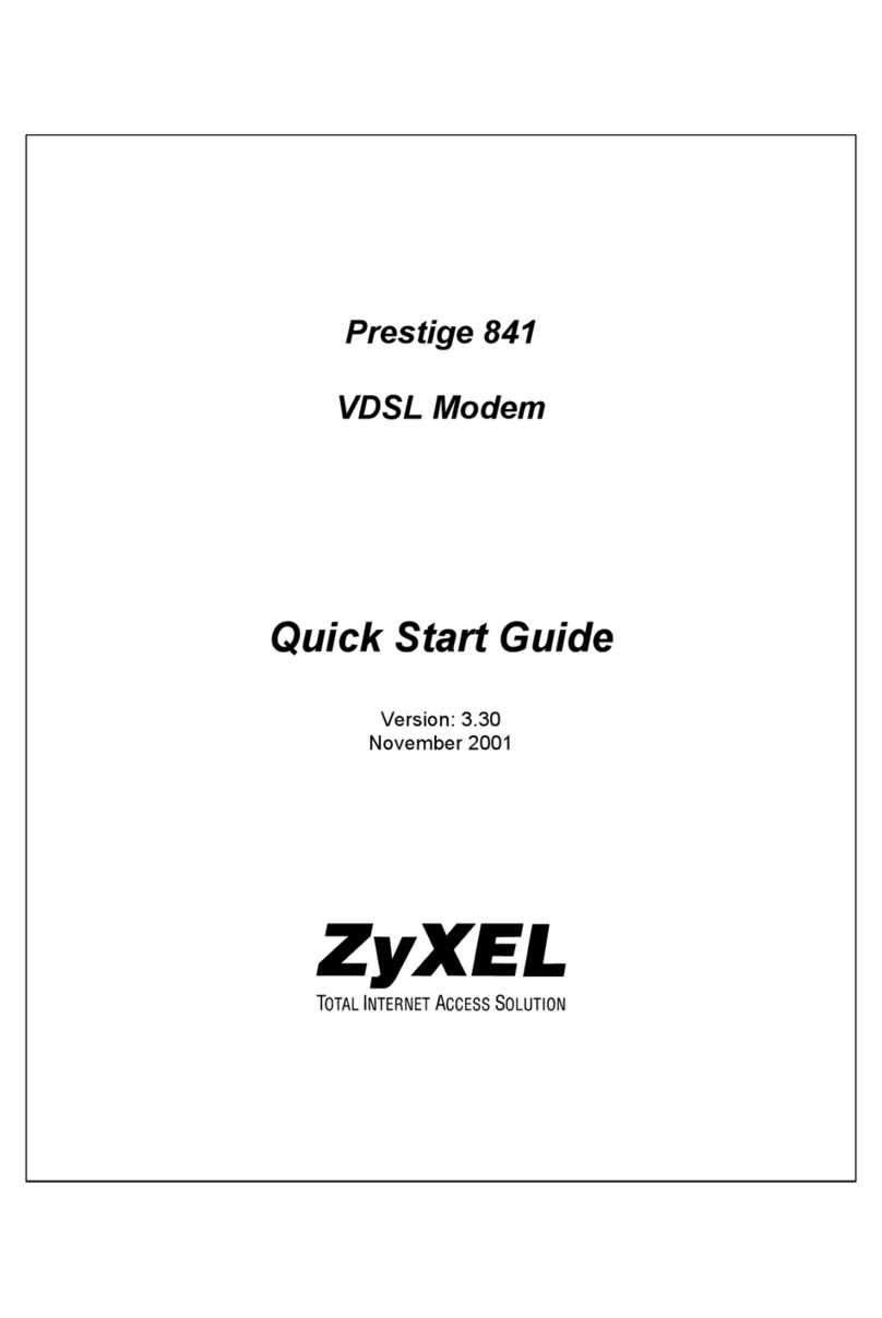 ZyXEL Communications Prestige 841 quick start guide