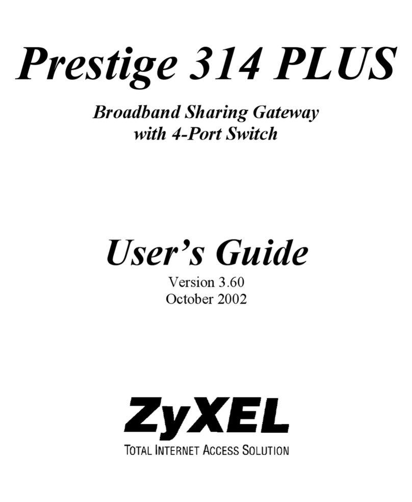 ZyXEL Communications Prestige 314 PLUS User manual