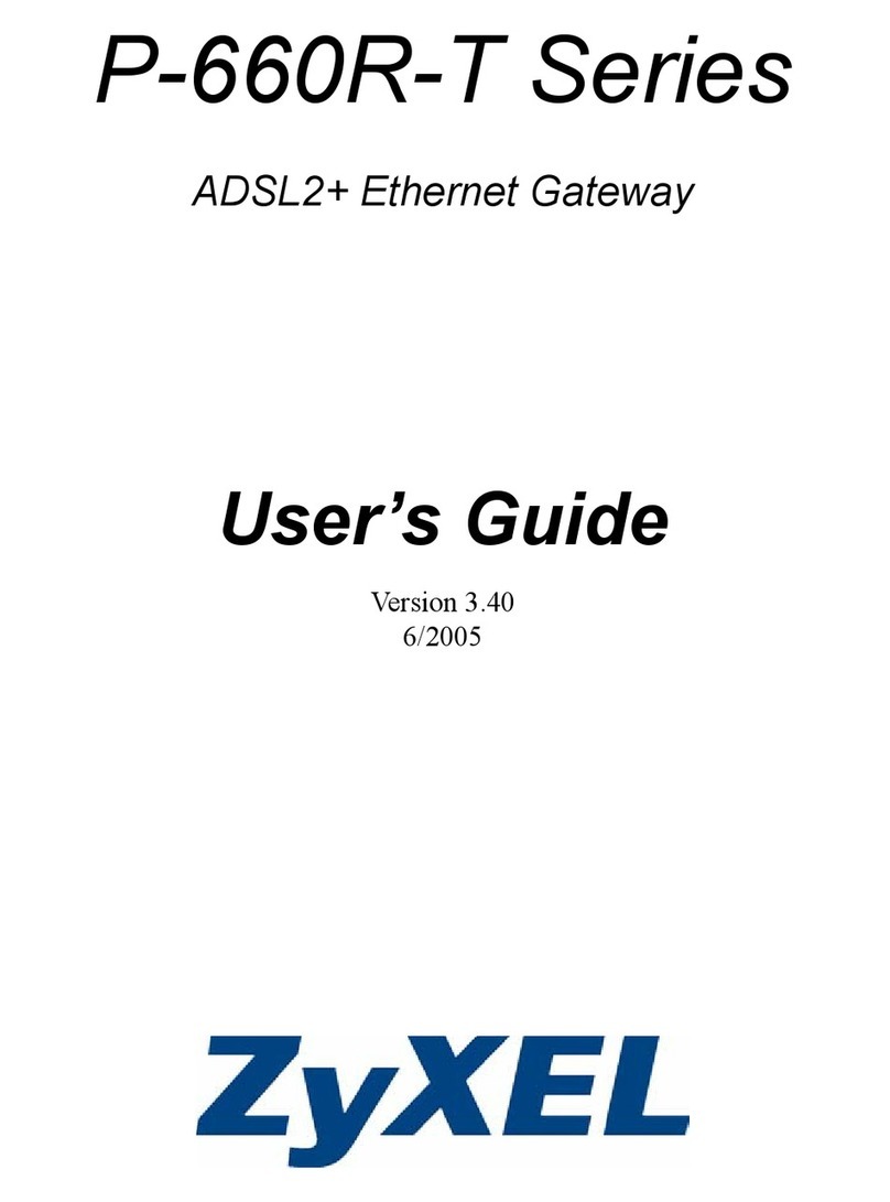 ZyXEL Communications ADSL2+ 4-port Gateway P-660H-D Series user guide