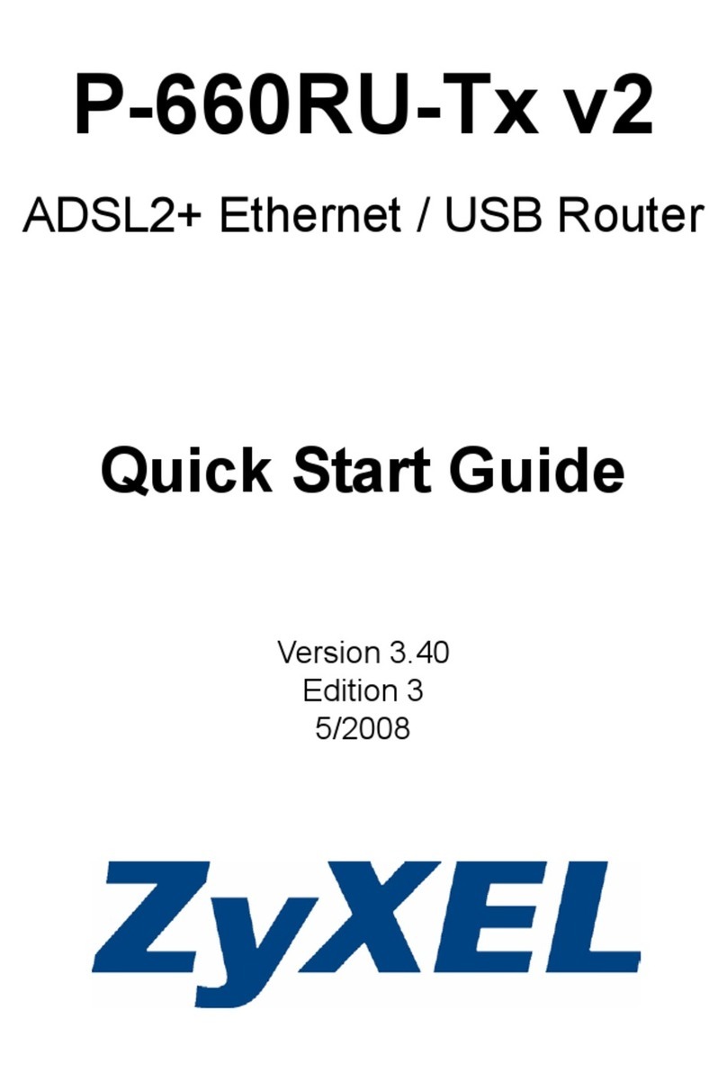 ZyXEL Communications ADSL2+ Ethernet / USB Router P-660RU-Tx v2 User manual