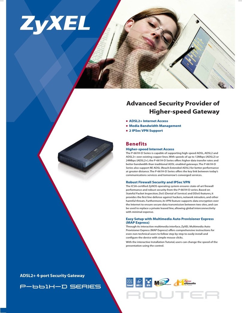 ZyXEL Communications ADSL2+ 4-port Gateway P-660H-D Series User manual