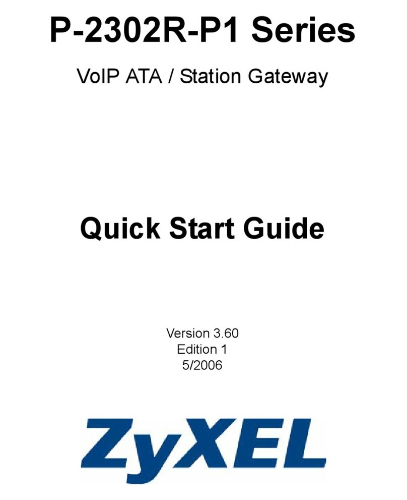 ZyXEL Communications P-2302R-P1 Series quick start guide